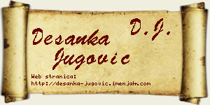 Desanka Jugović vizit kartica